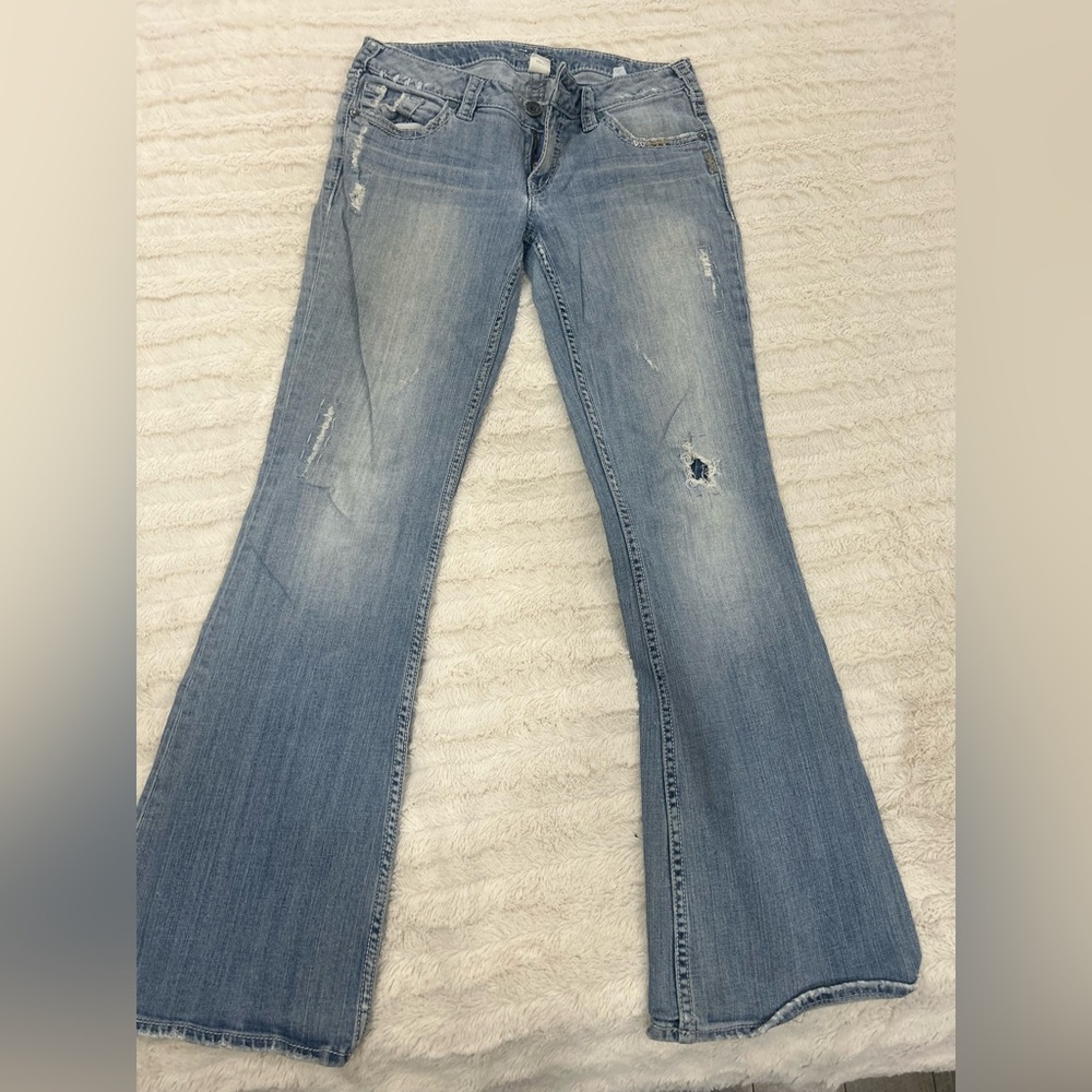 Silver Jeans Aiko Light Blue Flare Women's Jeans